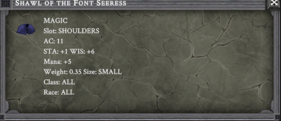 SHAWL OF THE FONT SEERESS item card